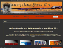 Tablet Screenshot of kunstgalerie-fiona-ritz.de